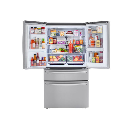 LG 36 in. 22.5 cu. ft. Counter-Depth Smart French Door Refrigerator - Image 2