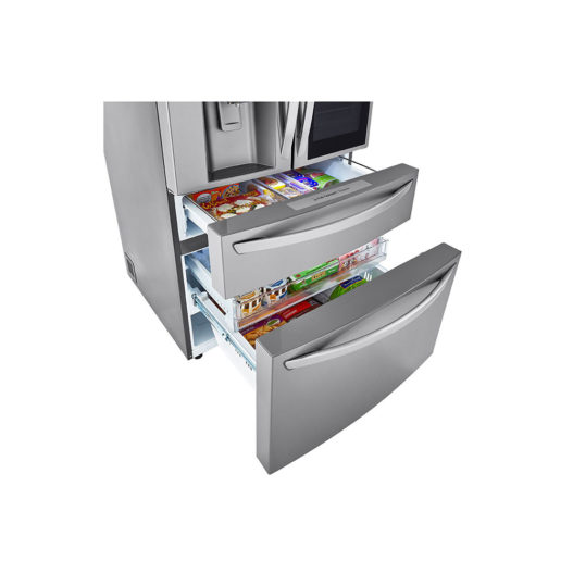 LG 36 in. 22.5 cu. ft. Counter-Depth Smart French Door Refrigerator - Image 4