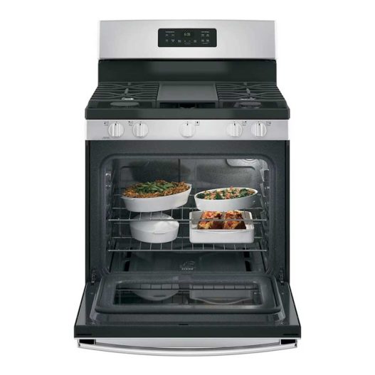 GE 30 in. Freestanding Gas Stove JCGBS66SEKSS - Image 2