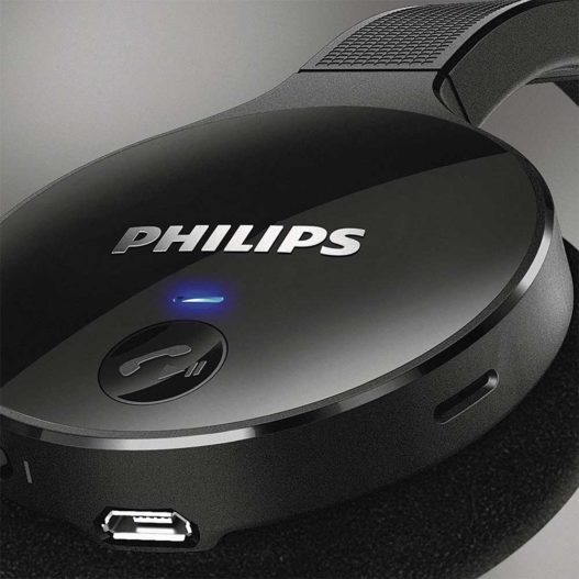 Philips SHB4000/00 On-Ear Bluetooth Stereo Headset - Black - Image 3