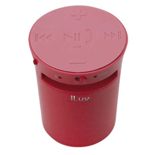 iLuv Splash Resistant Wireless Bluetooth and hands-free speaker - Red - Image 5