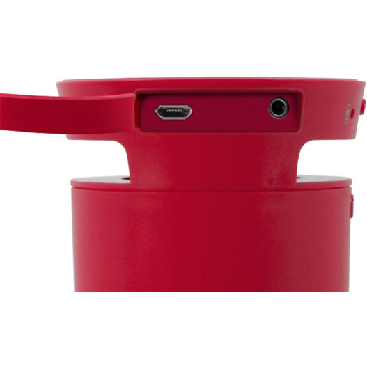 iLuv Splash Resistant Wireless Bluetooth and hands-free speaker - Red - Image 4