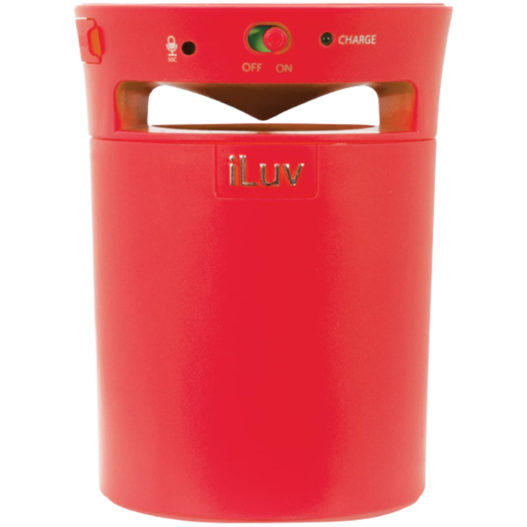 iLuv Splash Resistant Wireless Bluetooth and hands-free speaker - Red - Image 2