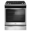 Whirlpool WEG745H0FS Front Controls, 5 burner gas stove