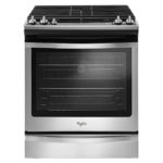 Whirlpool WEG745H0FS Front Controls, 5 burner gas stove
