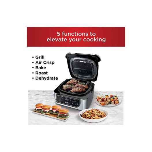 Ninja Foodi 5-in-1 Indoor Grill with Air Fryer - Refurbished - Image 5