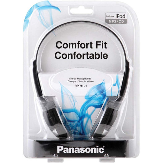 Panasonic RP-HT21 Lightweight Headphones with XBS Port - Silver - Image 2