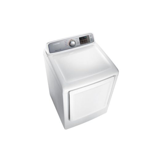 Samsung - 7.4 Cu. Ft Electric Dryer White - DVE45T7000W - Image 2