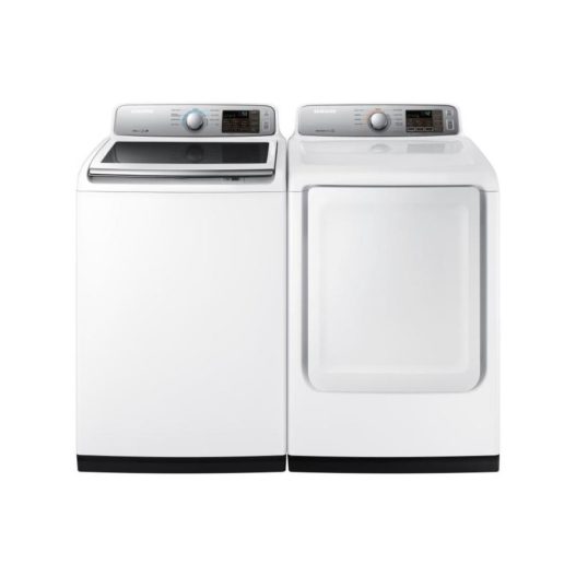 Samsung - 7.4 Cu. Ft Electric Dryer White - DVE45T7000W - Image 4