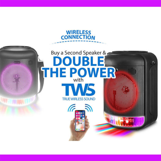 Technical Pro LIT8 Rechargeable Bluetooth Led Speaker - Image 3